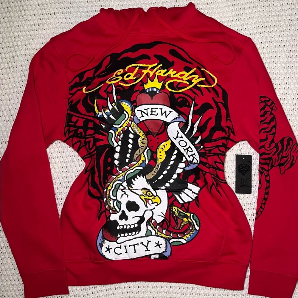 y2k Classic Ed Hardy New York City Hoodie Sweatshirt